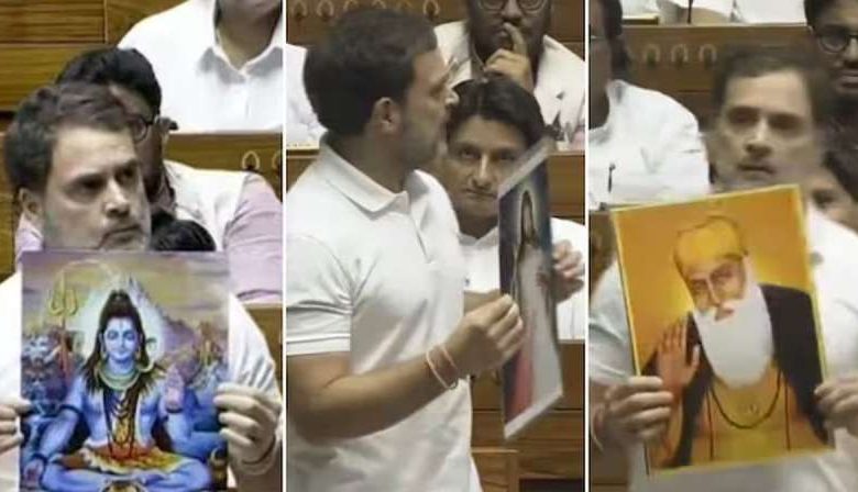 गुरुनानक देव के चित्र को टेबल पर रखकर राहुल ने किया अपमान 1 गुरुनानक देव के चित्र को टेबल पर रखकर राहुल ने