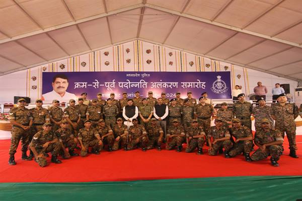 मध्यप्रदेश पुलिस के इतिहास में पहली बार मिले एक वर्ष