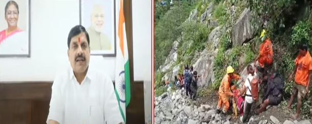 केदारनाथ में फसे मप्र के 51 लोगों को एयरलिफ्ट कर