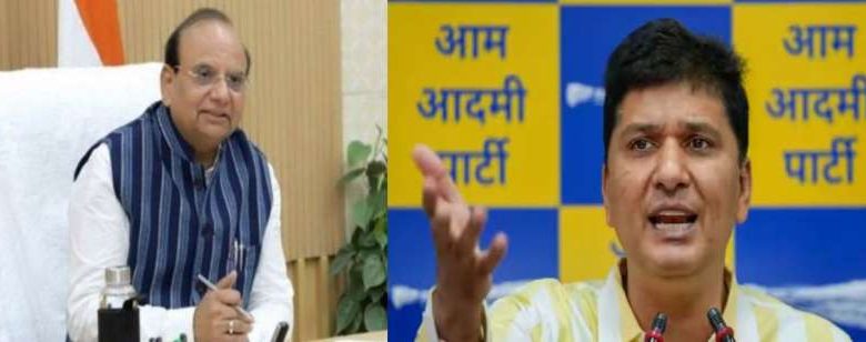 सौरभ भारद्वाज ने एलजी वीके सक्सेना को दिल्ली में पेड़