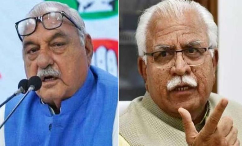 खट्टर, कांग्रेस नेता हुड्डा ने साधा निशाना 1 खट्टर कांग्रेस नेता हुड्डा ने साधा निशाना