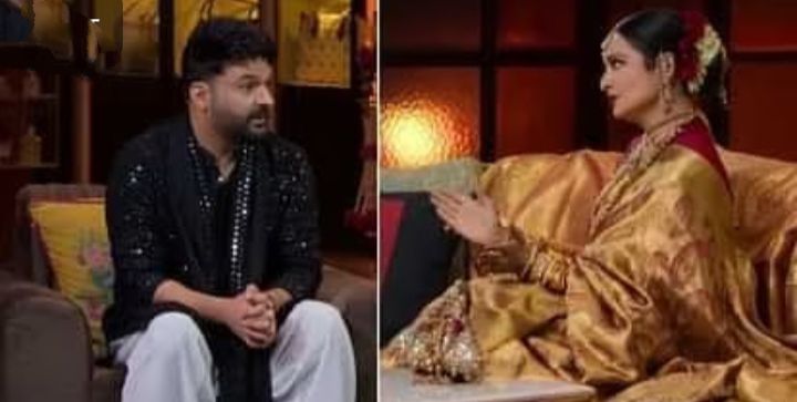 Kapil Sharma show: रेखा ने कपिल शर्मा की खिंचाई करते हुए उतारी अमिताभ बच्चन की नकल, बिग बी बने कृष्णा अभिषेक संग लगाए ठुमके 3 img 20241208 1741202504156474143668435