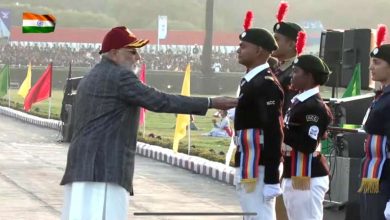 मध्यप्रदेश और छत्तीसगढ़ निदेशालय एनसीसी के कंटिजेन्ट का भोपाल में