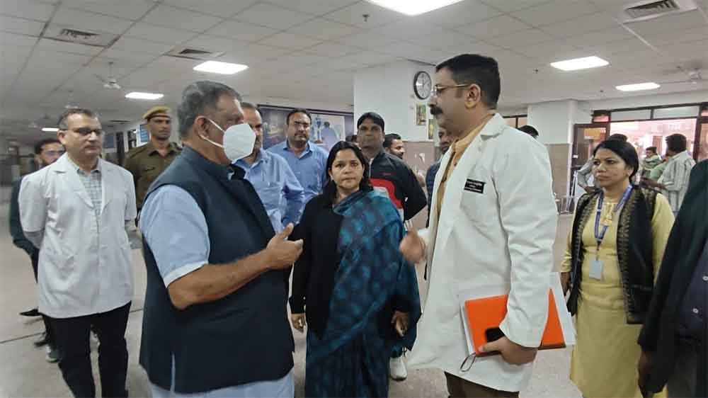 चिकित्सा एवं स्वास्थ्य मंत्री का जोधपुर के प्रमुख अस्पतालों का