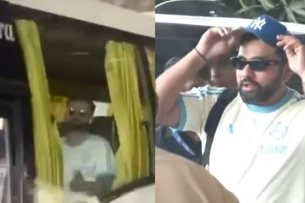 चैंपियंस ट्रॉफी के लिए रवाना हुई भारतीय टीम रोहित पर्सनल