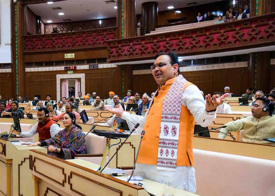 मुख्यमंत्री का विधानसभा में राज्यपाल के अभिभाषण पर बहस पर