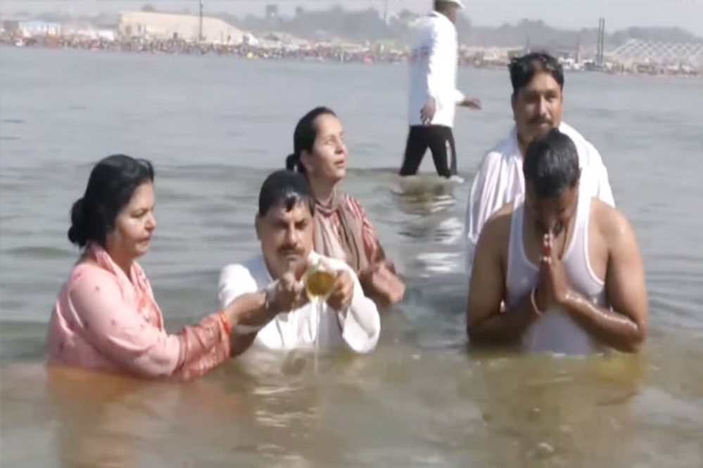 मोहन यादव और भजनलाल ने एक साथ महाकुंभ में किया