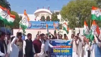 इंदिरा गांधी को लेकर टिप्पणी पर सीकर में कांग्रेस का