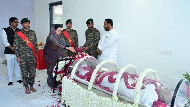 उप मुख्यमंत्री दिया कुमारी ने स्व कर्नल लक्ष्मण सिंह राठौड़