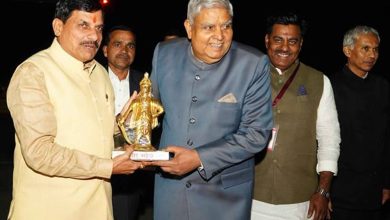 उप राष्ट्रपति धनखड़ को राज्यपाल पटेल और मुख्यमंत्री डॉ यादव