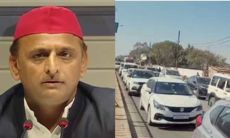 कुंभ में लगे ट्रैफिक के लंबे जाम पर अखिलेश ने