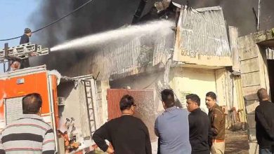 गन्नौर के रामनगर पिपलीखेड़ा रोड पर फैक्ट्री में लगी भीषण कई