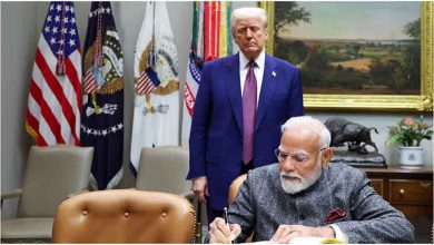 ट्रंप ने वाशिंगटन डीसी स्थित व्हाइट हाउस में पीएम मोदी