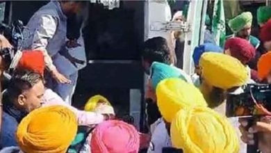 ढाबी गुजरां बॉर्डर पर किसान महापंचायत के दौरान मचा हड़कंप