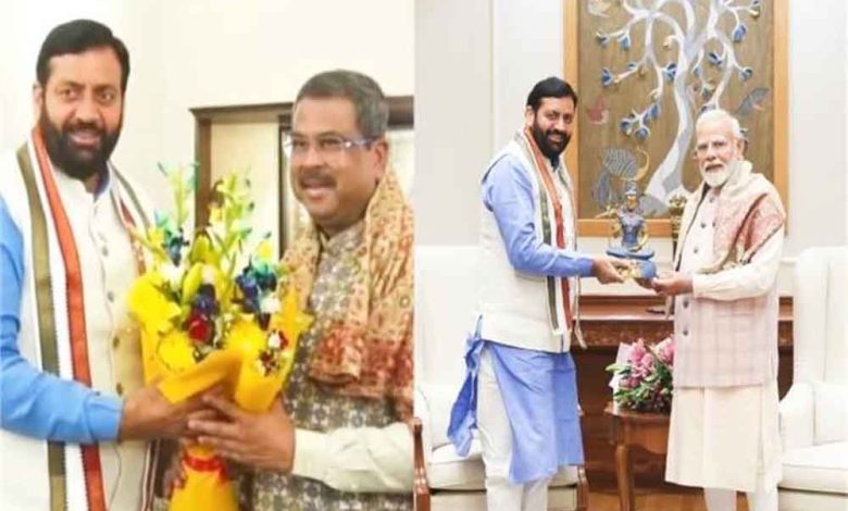 पीएम मोदी से मुख्यमंत्री नायब सिंह सैनी मिले दिल्ली विधानसभा