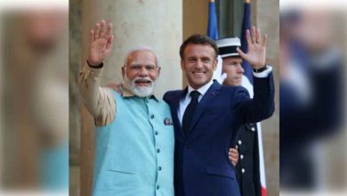 फ्रांस के राष्ट्रपति ने कहा भारत और फ्रांस दो महान