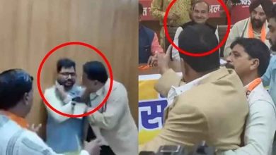 भाजपा मुख्यालय में जमकर चले लात घूंसे कार्यकर्ताओं के बीच हुई