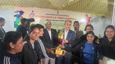 राजस्थान लेखा सेवा महिला टीम ने जीती बैडमिंटन ट्रॉफी