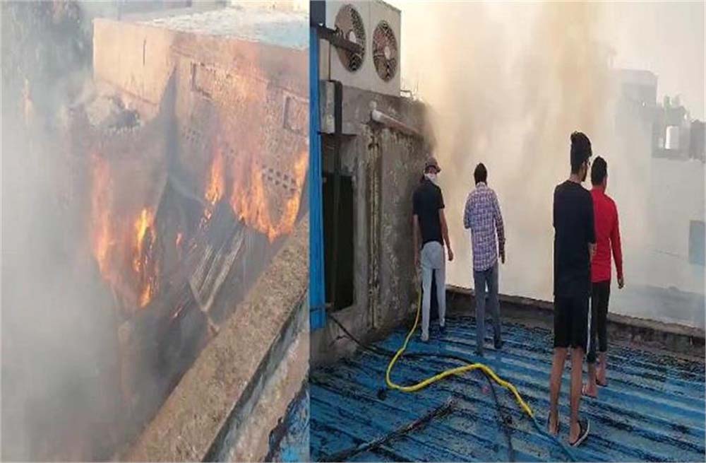 गोहाना में बरोदा रोड पर लकड़ी के आरा मिल में