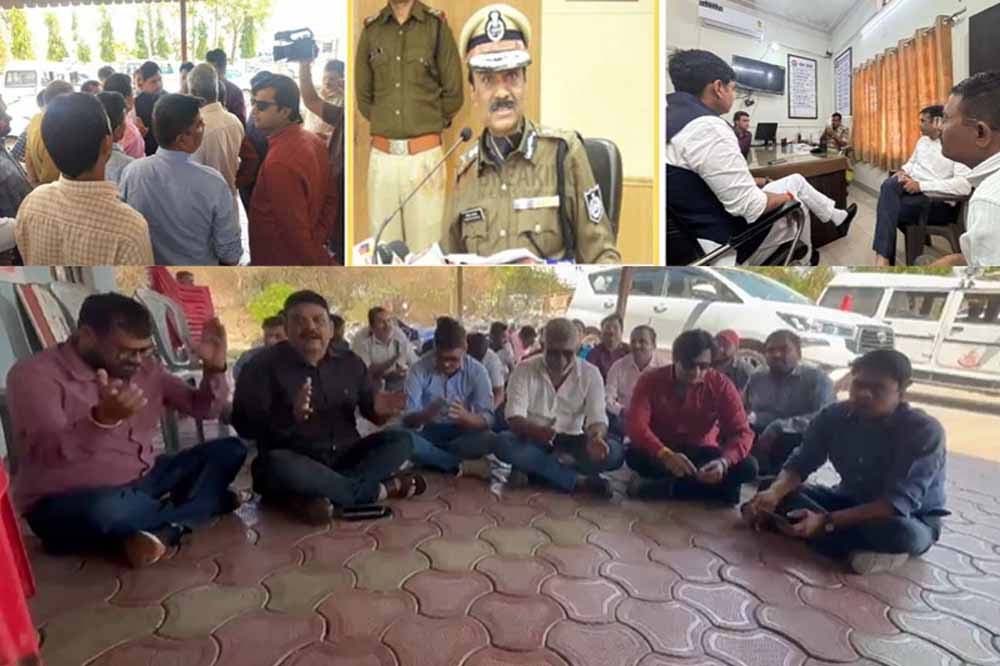 पुलिस ने किया पत्रकार के खिलाफ झूठा मामला दर्ज फंसाने