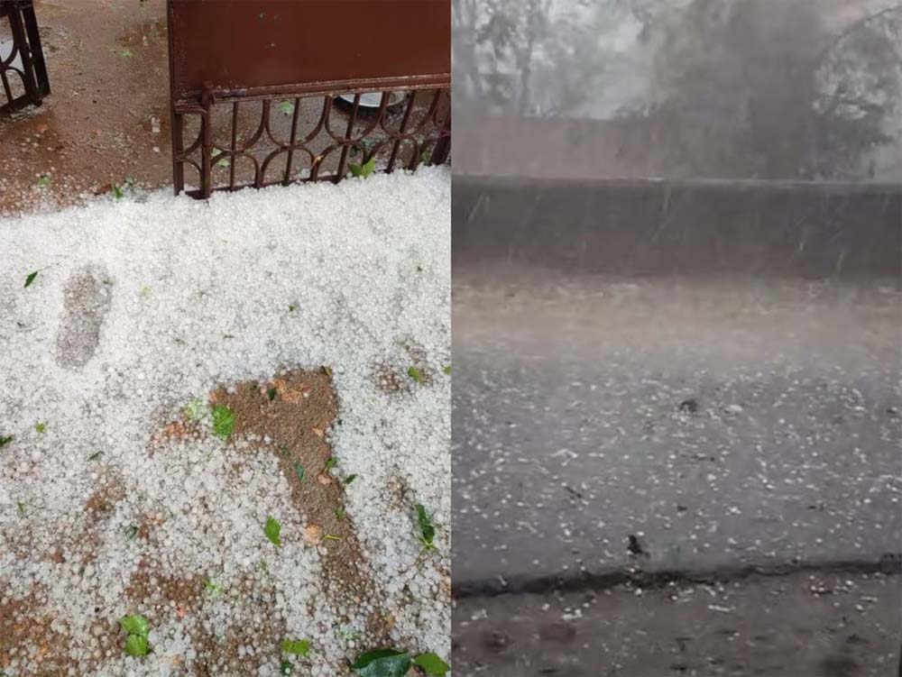 मौसम का कहर 10 जिलों में तेज हवा के साथ
