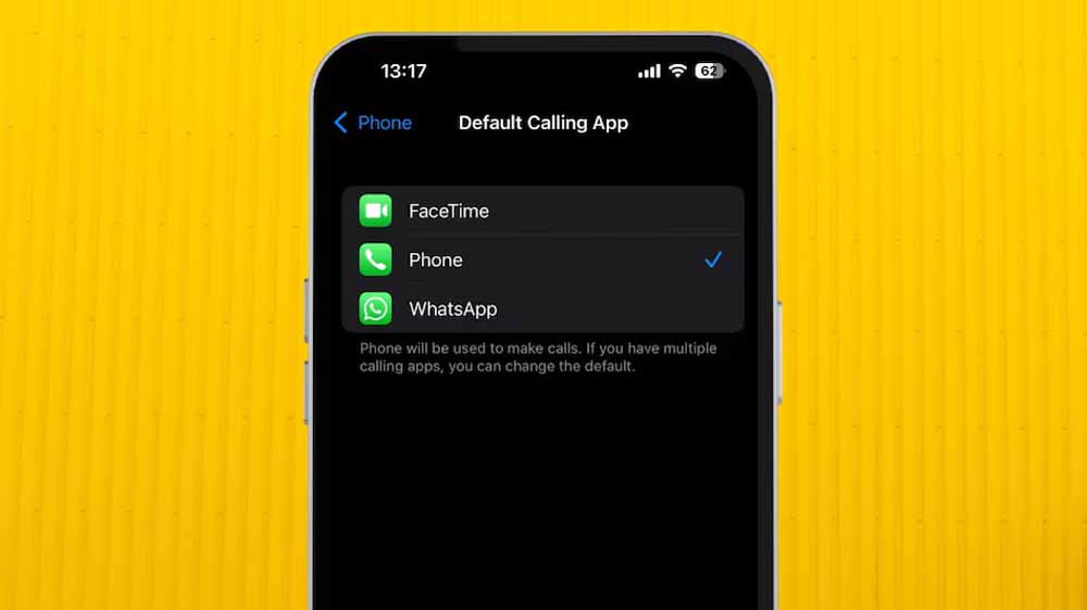 iPhone यूजर्स WhatsApp को अपने डिफॉल्ट कॉलिंग और मैसेजिंग ऐप