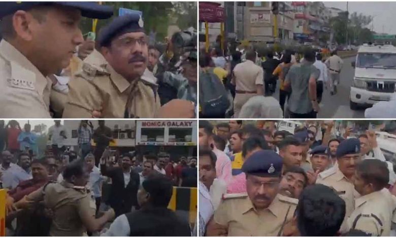 इंदौर में कानून के रक्षक बने भक्षक, वकीलों ने थाने का घेराव, हंगामा और थाना प्रभारी पर किया हमला 1 इंदौर में कानून के रक्षक बने भक्षक वकीलों ने थाने