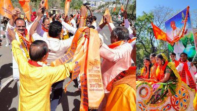 कलश यात्रा के साथ संत नामदेव की प्रतिमा स्थापना कार्यक्रम