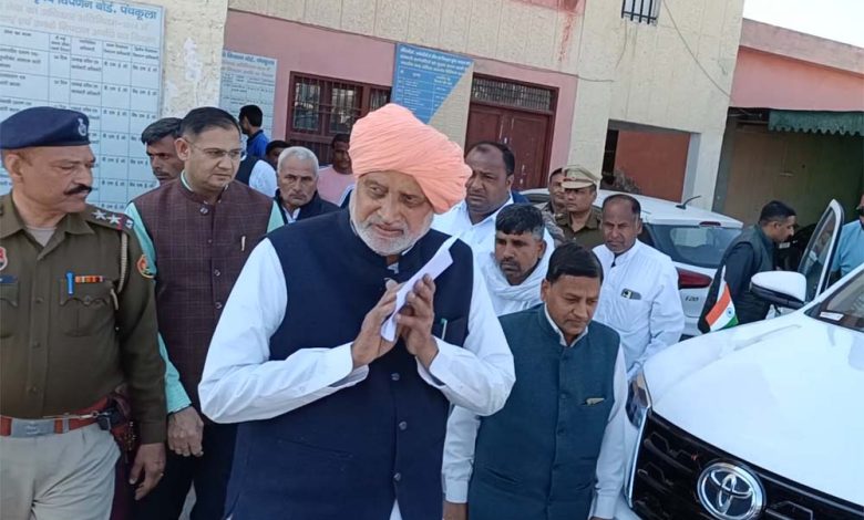 कृषि मंत्री श्याम सिंह राणा ने इंद्री अनाज मंडी का