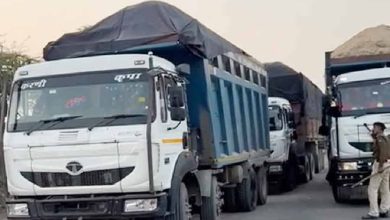 खान विभाग की टीम ने अवैध बजरी परिवहन करते बिना