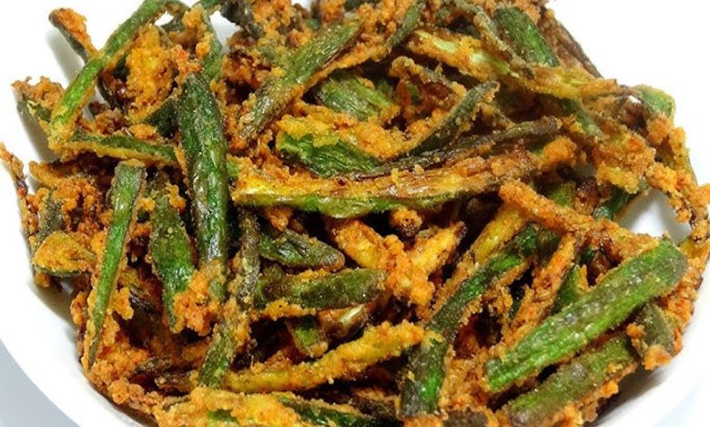 खाने में बनाएं क्रंची चटपटी भिंडी जानें बनाने का आसान