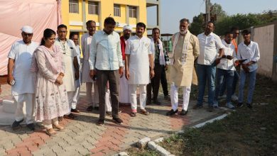 तीन दिवसीय निशुल्क स्वास्थ्य शिविर में पहुँचे मंत्री श्री पटेल