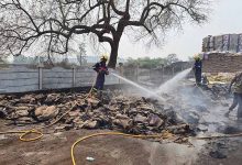 दुर्ग में राइस मिल में अचानक लगी आग मचा हड़कंप