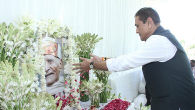 नेताओं ने केंद्रीय मंत्री भूपेंद्र यादव के पिता स्वर्गीय कदम
