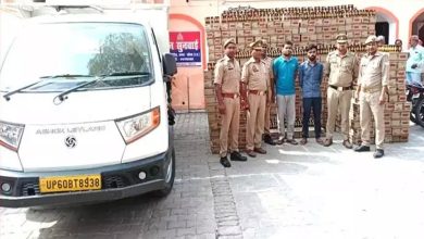 बॉर्डर पर पुलिस ने पकड़ी 27 लाख की अंग्रेजी शराब