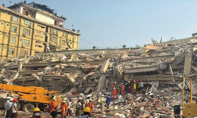 म्यांमार भूकंप में मरने वालों की संख्या बढ़कर 1700 हुई