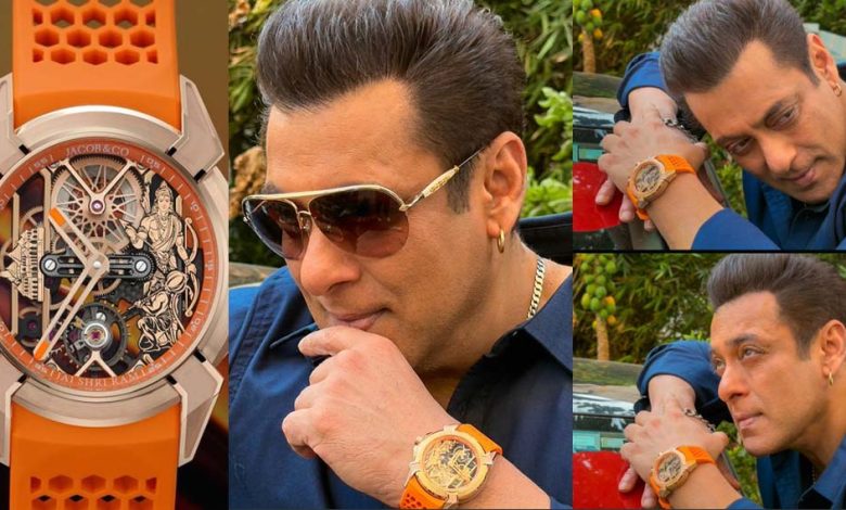 सलमान खान ने पहनी ‘भगवान राम हनुमान वाली ‘भगवा घड़ी ईद