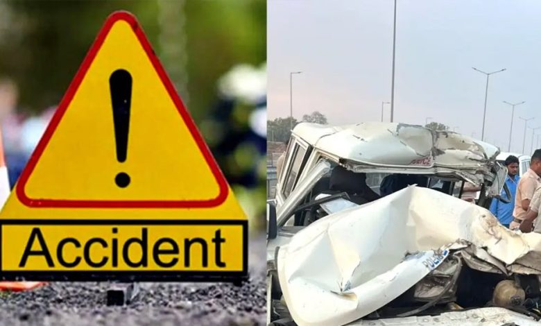 सिरसा में गुजरात पुलिस की गाड़ी को अज्ञात वाहन ने