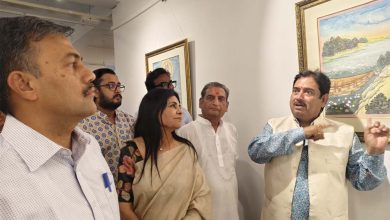 सृजन कला प्रदर्शनी का भव्य उद्घाटन राजस्थान के कलाकारों की