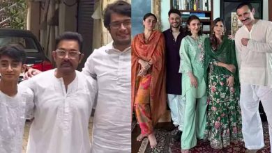 सैफ अली खान बहन के घर मनाई ईद आमिर खान