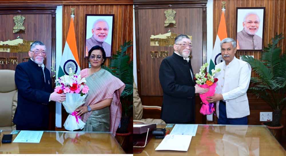 कोल्हान यूनिवर्सिटी की कुलपति एवं BBMKU के कुलपति ने राजभवन में राज्यपाल से की भेंट 6 कोल्हान यूनिवर्सिटी की कुलपति एवं BBMKU के कुलपति ने राजभवन