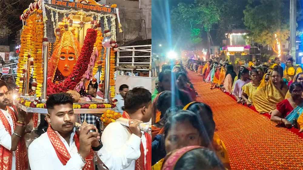 गंगा माई को चुनर चढ़ाने निकली भव्य चुनरी यात्रा