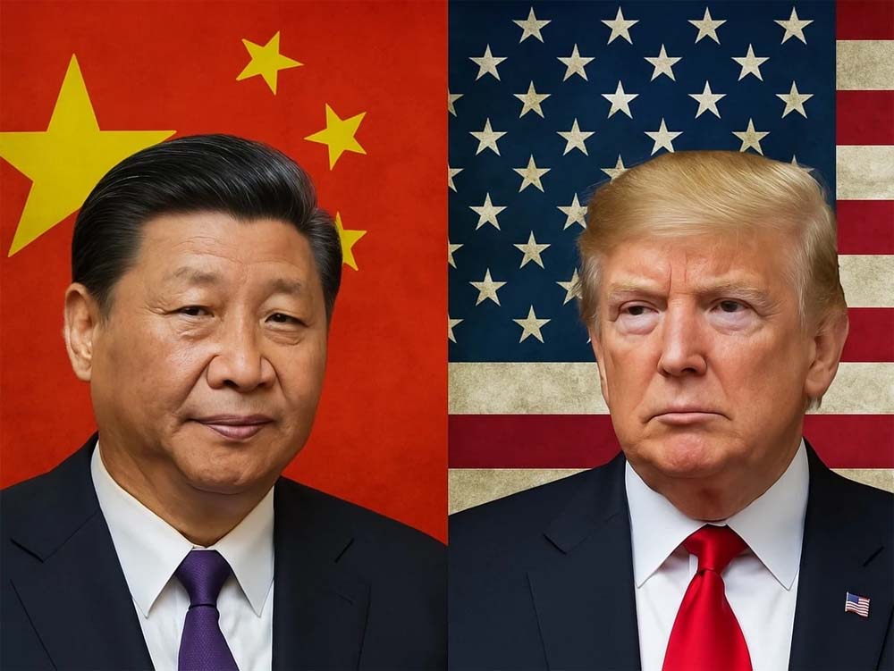 डोनाल्ड ट्रंप ने अपने मुख्य व्यापारिक प्रतिद्वंद्वी चीन पर 104