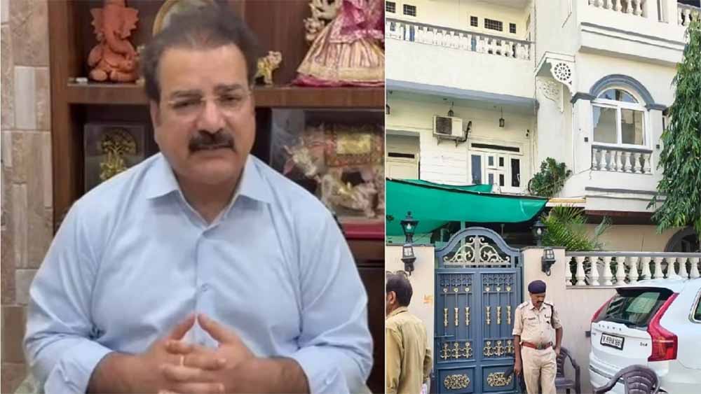 पीएसीएल घोटाले में पूर्व मंत्री प्रताप सिंह खाचरियावास के आवास