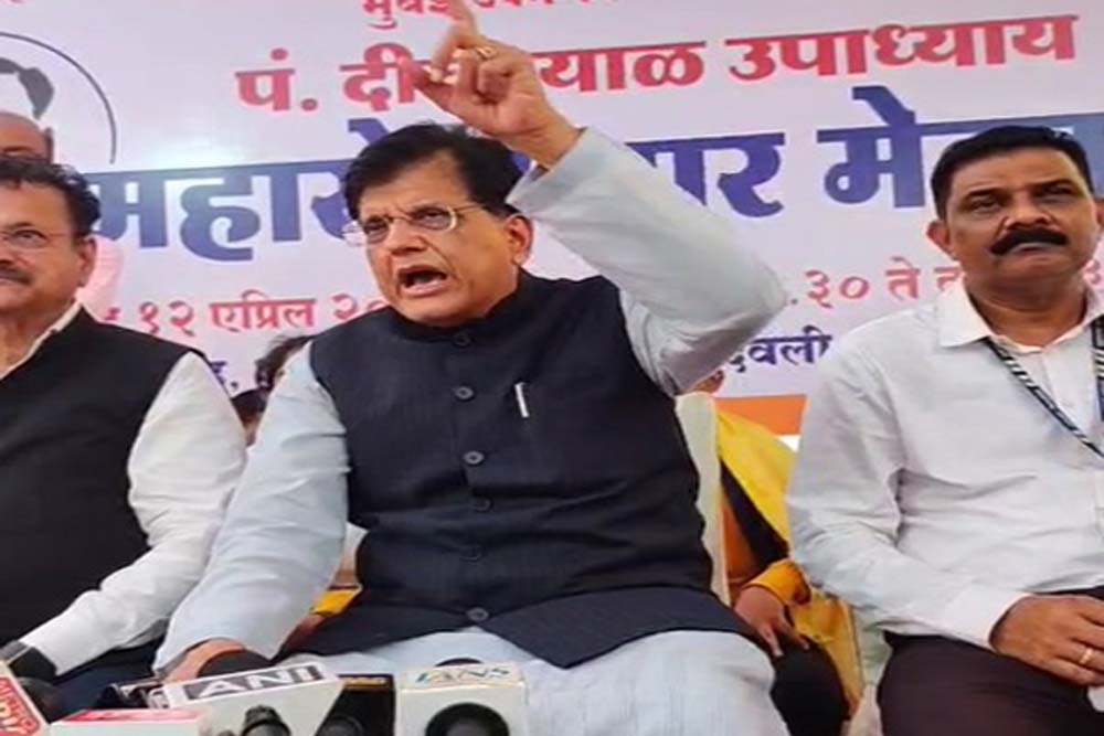 मंत्री पीयूष गोयल ने कांग्रेस पर तीखा हमला बोला चीन