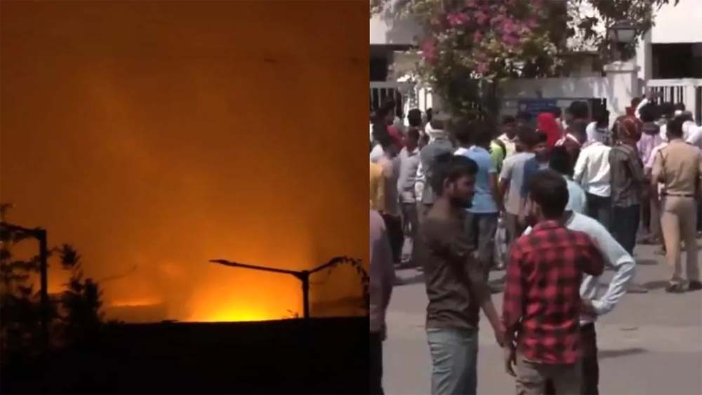 महाराष्ट्र की एक फैक्ट्री में बड़ा हादसा अचानक आग लगने