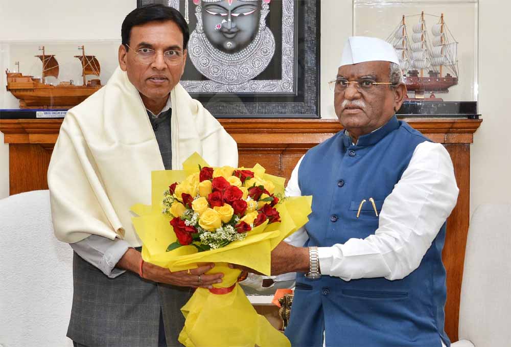 राज्यपाल की केंद्रीय श्रम एवं रोजगार मंत्री डॉ मनसुख मांडविया