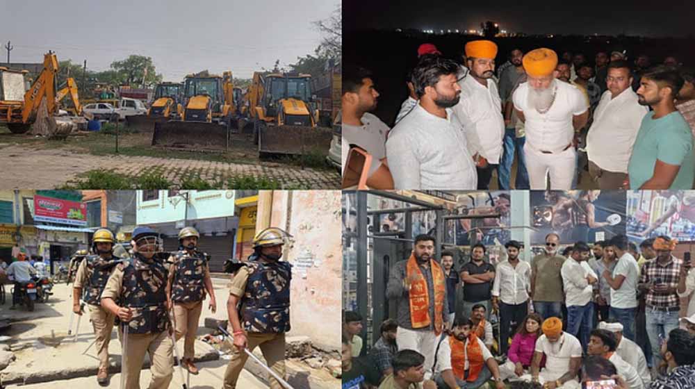 राणा सांगा जयंती के लिए गढ़ी रामी में पुलिस के चाक-चौबंद इंतजाम, रक्त स्वाभिमान रैली के लिए हर रास्ते पर लगे बैरियर 6 राणा सांगा जयंती के लिए गढ़ी रामी में पुलिस के