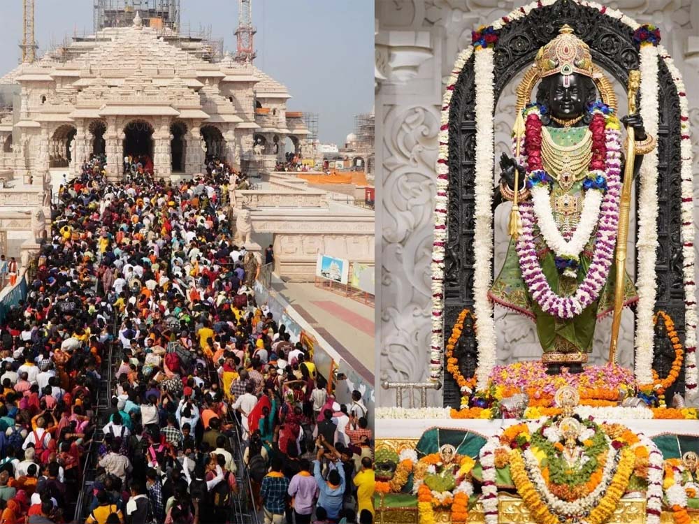 रामनवमी पर अयोध्या धाम में उत्सव सा नजारा है, सुबह नौ बजे अभिषेक, ठीक 12 बजे सूर्य तिलक और देर रात तक देंगे दर्शन 6 रामनवमी पर अयोध्या धाम में उत्सव सा नजारा है सुबह