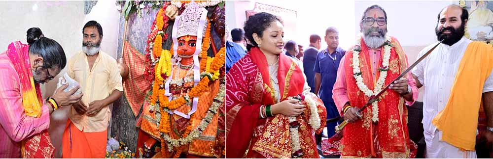 रामनवमी पर मुख्यमंत्री हेमंत सोरेन ने पत्नी के साथ तपोवन